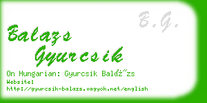 balazs gyurcsik business card